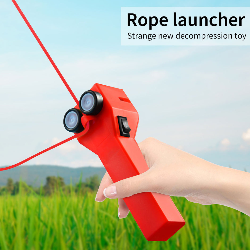Funny Rope Launcher Thruster Interesting Fun Electirc Rope Gun Toy for Children Adults Rope Thruster - OZN Shopping