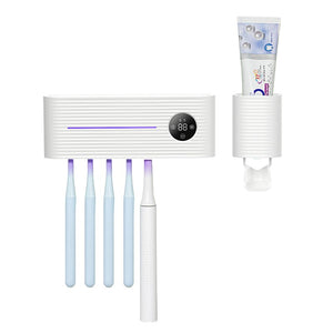 Toothbrush Sterilizer Holder Antibacterial Automatic Toothpaste Dispenser - OZN Shopping