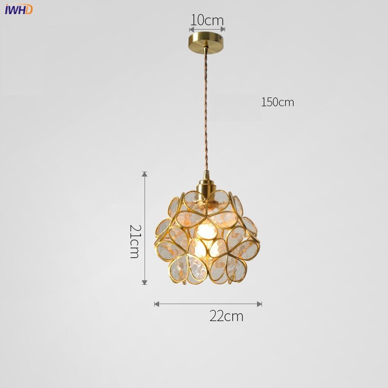 Classy  Flower Pendant Lighting Fixtures Glass Home Decor - OZN Shopping