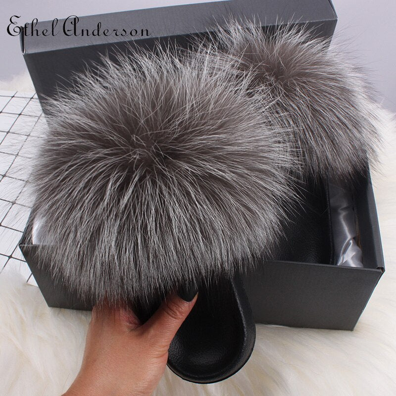 Fur Slippers - OZN Shopping