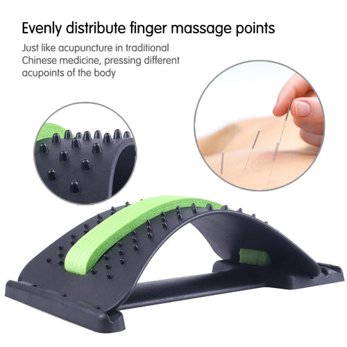 Back Stretcher Massager Neck Waist Pain Relief Massage Muscle Stimulator Relaxation Fitness Equipment - OZN Shopping