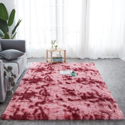 Fur Carpet Printed  Floor Fluffy Mats - OZN Shopping