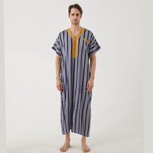 Load image into Gallery viewer, New Trendy Embroidery Jubba Thobe  For Men Kaftan Abaya - OZN Shopping
