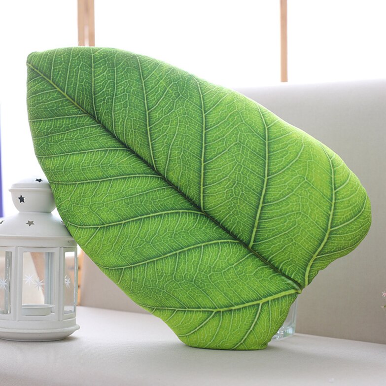 Plant Leaves  & Flower Pillow - OZN Shopping