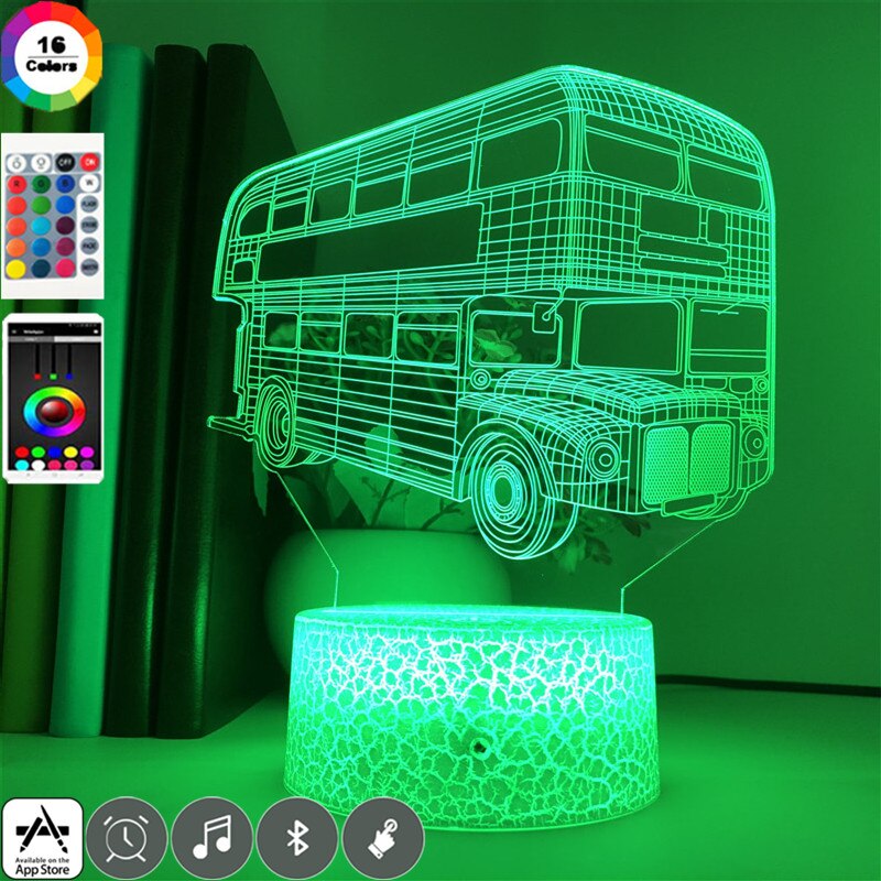 Christian 3D Cross Night Light  Home Decor  Bluetooth Speaker Table Lamp - OZN Shopping