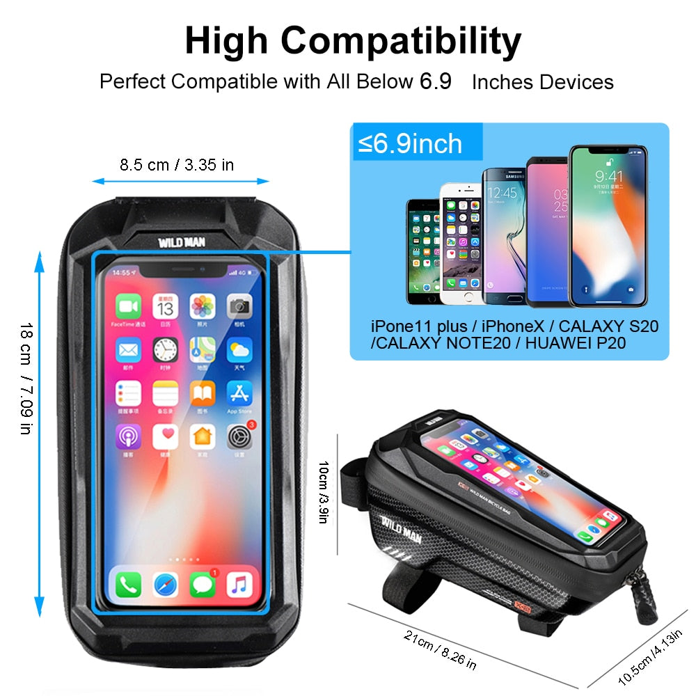 Bike Bag  Waterproof Touchscreen Phone Case - OZN Shopping