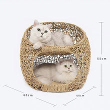 Load image into Gallery viewer, Swinging Hammock Chair Swing Egg /woven Rattan Pet Cat Hanging Bed - OZN Shopping
