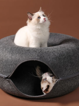 Cat Donut Bed Tunnel Toy