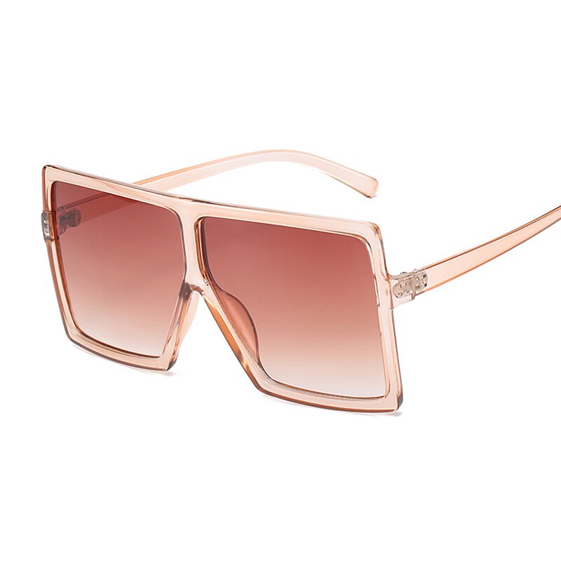 Fashion Brand Design New Sunglasses Women Flat Top Square Luxury Sun Glasses Vintage UV400 Sunglass Shades Eyewear Oculos De Sol - OZN Shopping