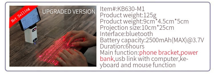 High Tech Virtual Laser Keyboard - OZN Shopping