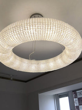 Modern Chrome Round Design Crystal Chandelier Lighting For Bedroom Living Room Indoor Light Fixtures LED Cristal Lustre