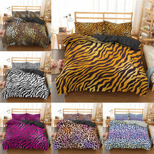 Load image into Gallery viewer, New 3D Bedding Sets Colorful Leopard Duvet Cover Pillowcase 2/3pcs Twin Queen King Size Bed Clothes For Home Textiles - OZN Shopping
