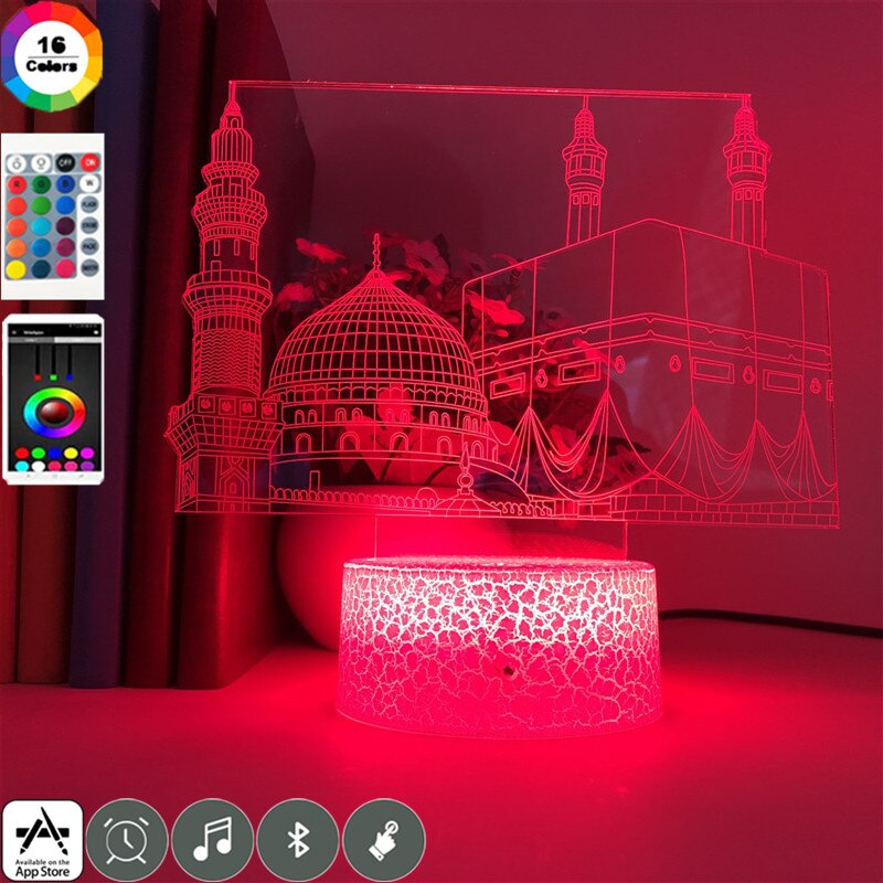 Christian 3D Cross Night Light  Home Decor  Bluetooth Speaker Table Lamp - OZN Shopping