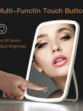 Intelligent portable makeup mirror  led light