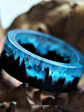 Fashion Blue Lava Ring