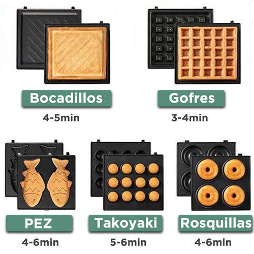 Sandwich Maker - Waffle Donut Cookies & Pancake Cooker & Toaster