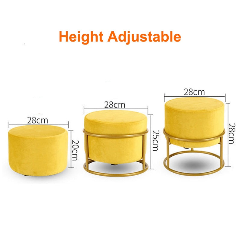 Luxury Living Room Stool Flannel Chair - OZN Shopping