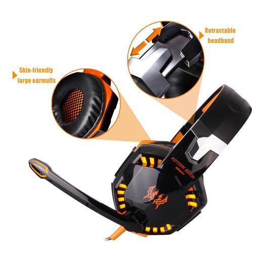 Gaming Headset Headphones Deep bass Stereo  Earphones with Microphone - OZN Shopping