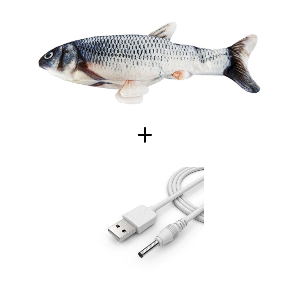 Cat Fish Electric USB Charging Simulation Fish Toys - OZN Shopping