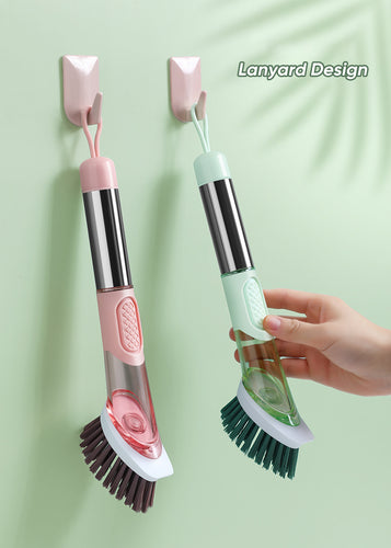 Cleaning Tools Silicone Dish Brush for Kitchen Soap Dispenser Dishwashing Brush - OZN Shopping