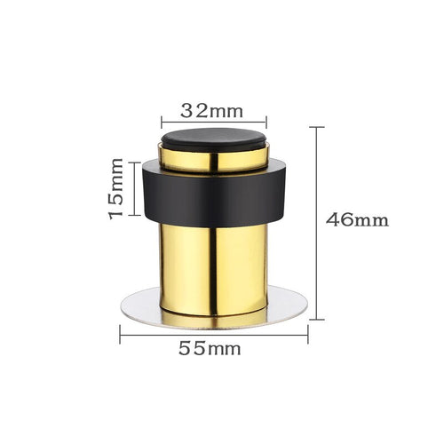 Wall Pin Bumper Scratch Protection Stainless Steel Door Stops Rubber Door Protective Pad Door Stopper Wall Protector Anti-collision Door Holder Heavy Duty - OZN Shopping