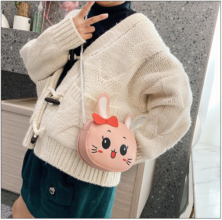 6 Styles Newest Arrival Kids Girl Crossbody Bags Cute Cartoon Animal Coin Purse Handbag Children Wallet Small Coin Bag - OZN Shopping