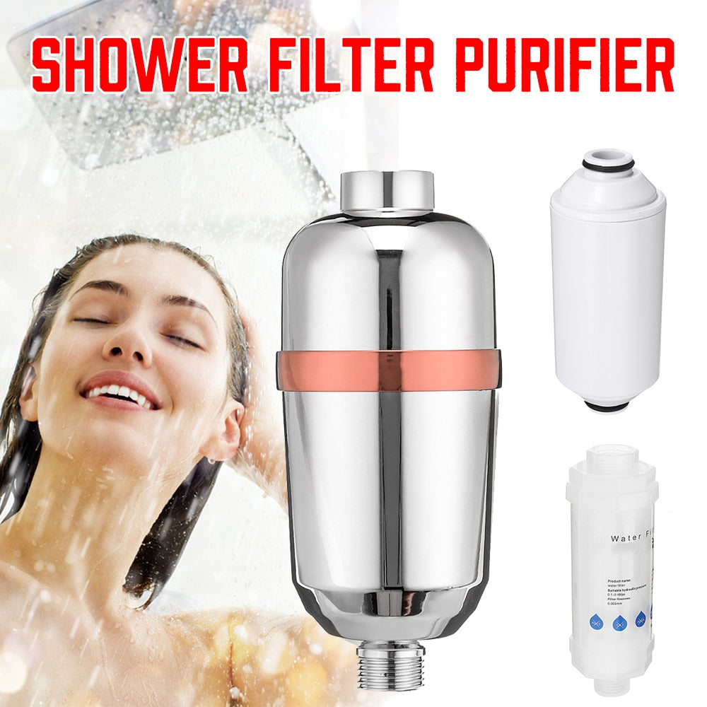 Pure Blue Shower Filter, Chlorine Filter - Reducing 98%