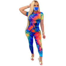 Load image into Gallery viewer, Tie-Dye Clothes Set Women Summer Casual Two Piece Sportswear
