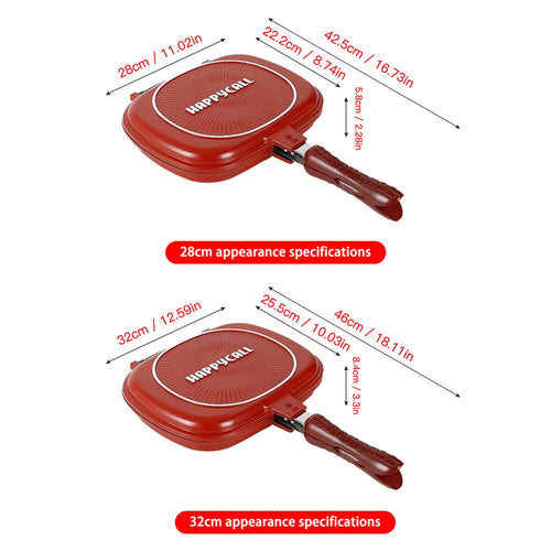 Frying Pan Non-Stick Double-Sided Cooking Ware - OZN Shopping