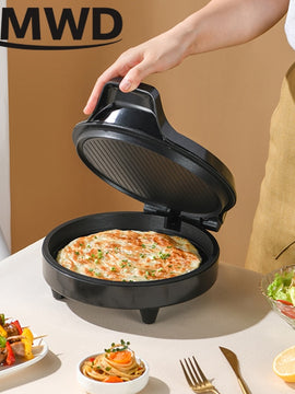 Electric Baking Pan Double-sided Heating Suspension Type Crepe Maker Skillet Pancake Baking Machine Pie Pizza Griddle