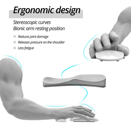 Ergonomic Handguard Mouse Pad G80 Silicon Gel Non-Slip Streamline Wrist Rest Support Mat Computer Mousepad For Office Gaming PC - OZN Shopping