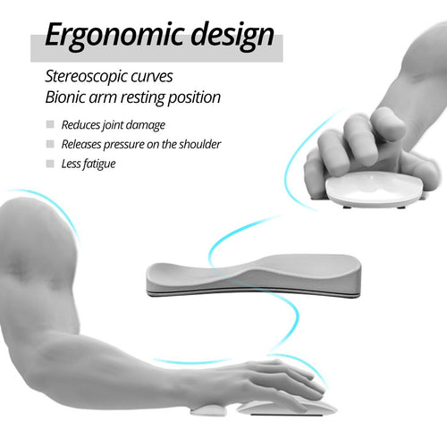 Ergonomic Handguard Mouse Pad G80 Silicon Gel Non-Slip Streamline Wrist Rest Support Mat Computer Mousepad For Office Gaming PC - OZN Shopping