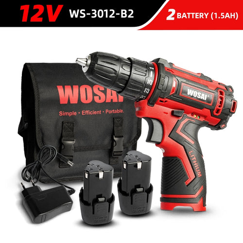 Cordless Drill Electric Screwdriver Mini Wireless Power Driver DC Lithium-Ion Battery 3/8-Inch - OZN Shopping
