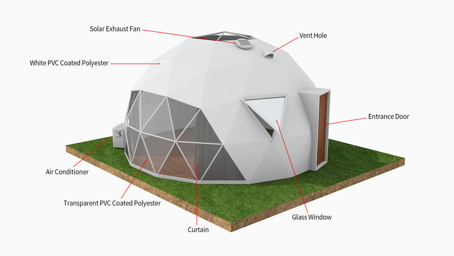 Outdoor Camping Luxury Dome Tent Garden Igloo House With Insulation