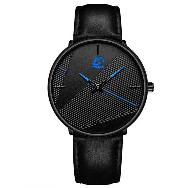 Fashion  Classic Black Men Watch - OZN Shopping