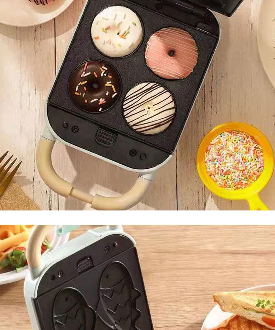 Sandwich Maker - Waffle Donut Cookies & Pancake Cooker & Toaster