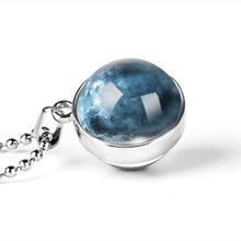 Load image into Gallery viewer, Fashion  Glass Ball Necklace Earth Planet Pattern Jewelry - OZN Shopping
