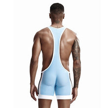 Load image into Gallery viewer, Men Undershirts Leotard Sports Wrestling Singlet Body Shaper Corset Bodysuits Underwear Bodybuilding Jumpsuits Shorts Plus Size - OZN Shopping
