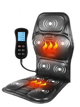 Electric Portable Heating Vibrating Back Massager Chair for Pain Relief