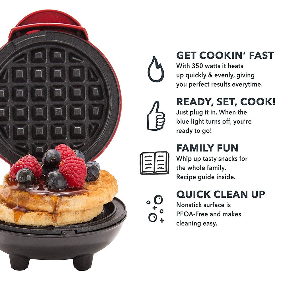 Mini Electric Waffles Maker - Bubble Egg Cake Oven Breakfast Pot - OZN Shopping