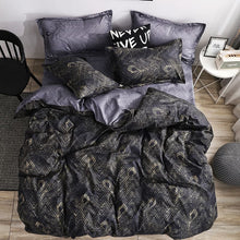 Load image into Gallery viewer, Luxury Bedding Set Super King Duvet Cover Sets Marble Single Queen Size Black Comforter Bed Linens Cotton xx14# - OZN Shopping
