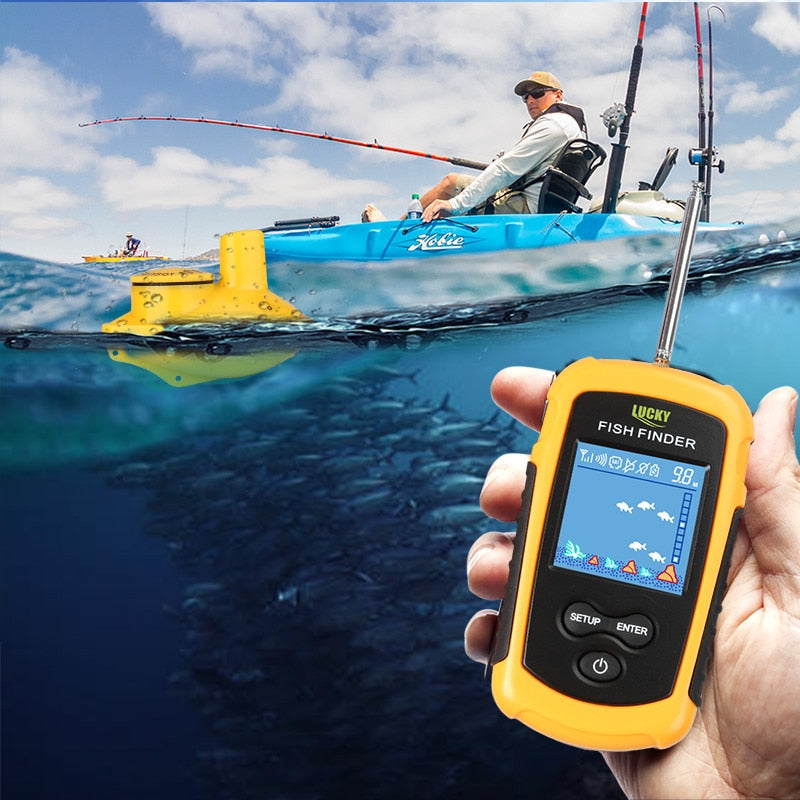 Portable  Fish Finder  - ( Echo Sounder  Sonar Depth Ocean, Lakes &  River) - OZN Shopping