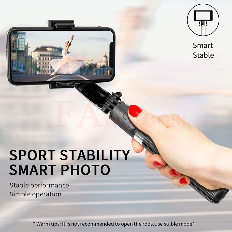 Bluetooth Handheld Gimbal Stabilizer Mobile Phone Selfie Stick Holder Adjustable Selfie Stand - OZN Shopping