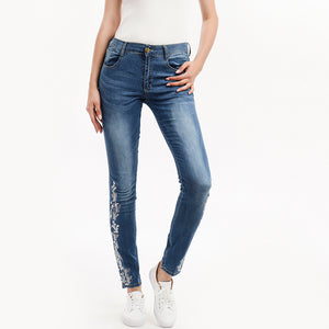Embroidered Jeans Women Pants - OZN Shopping