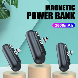 Magnetic Power Bank 2600mAh Portable Magnetic External Battery - OZN Shopping