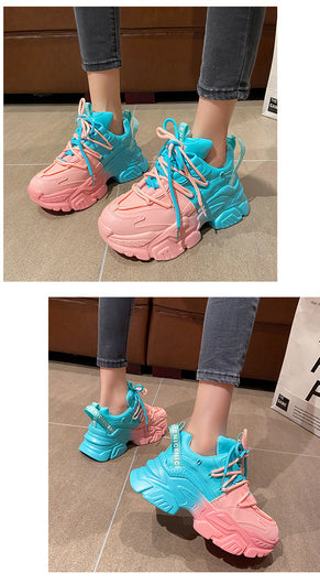 Women Mix Color Sneaker Shoes