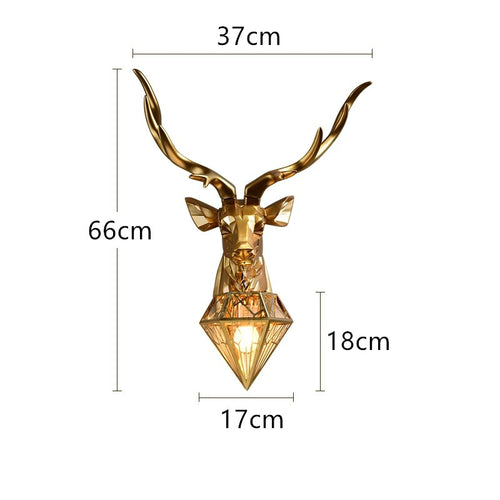 Modern Class  Antler Wall Deer Lamp Light - OZN Shopping