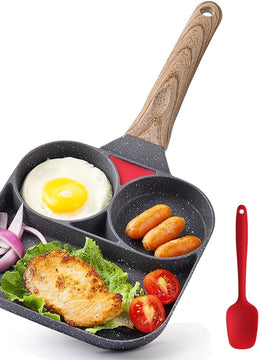 Non-stick Multi-section Frying Pans All-in-one Breakfast Pan Frying Pans and Griddle Pan for Home Kitchens