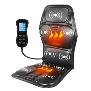 Electric Portable Heating Vibrating Back Massager Chair for Pain Relief - OZN Shopping