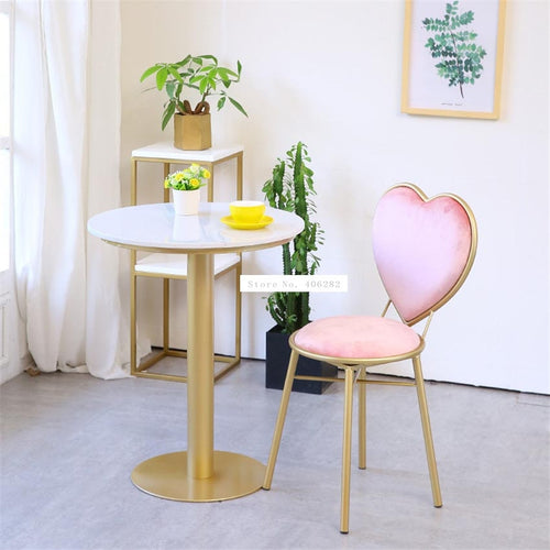 Modern Class Love Heart Shape Soft Seat Chair  ( Free Delivery ) - OZN Shopping